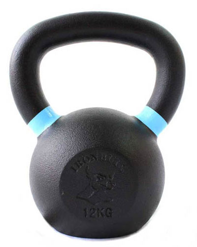 Gravity Cast Iron Kettlebell with color Band 12kg - IR1400