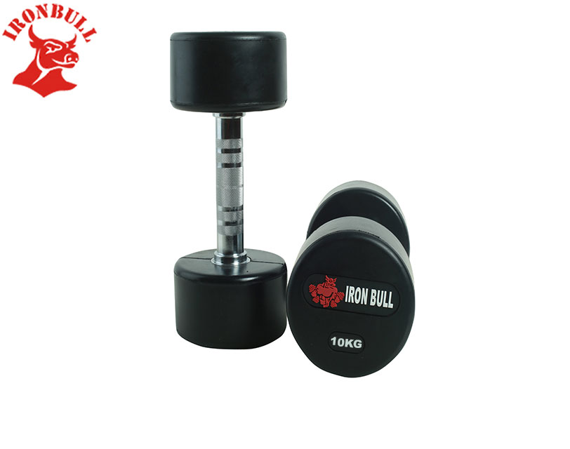 Rubber Dumbbel with IRONBULL LOGO 10KG-100320