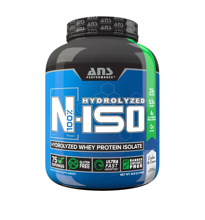 N Iso 4 lbs Hydrolized Whey Protein Isolate Cookies n Cream