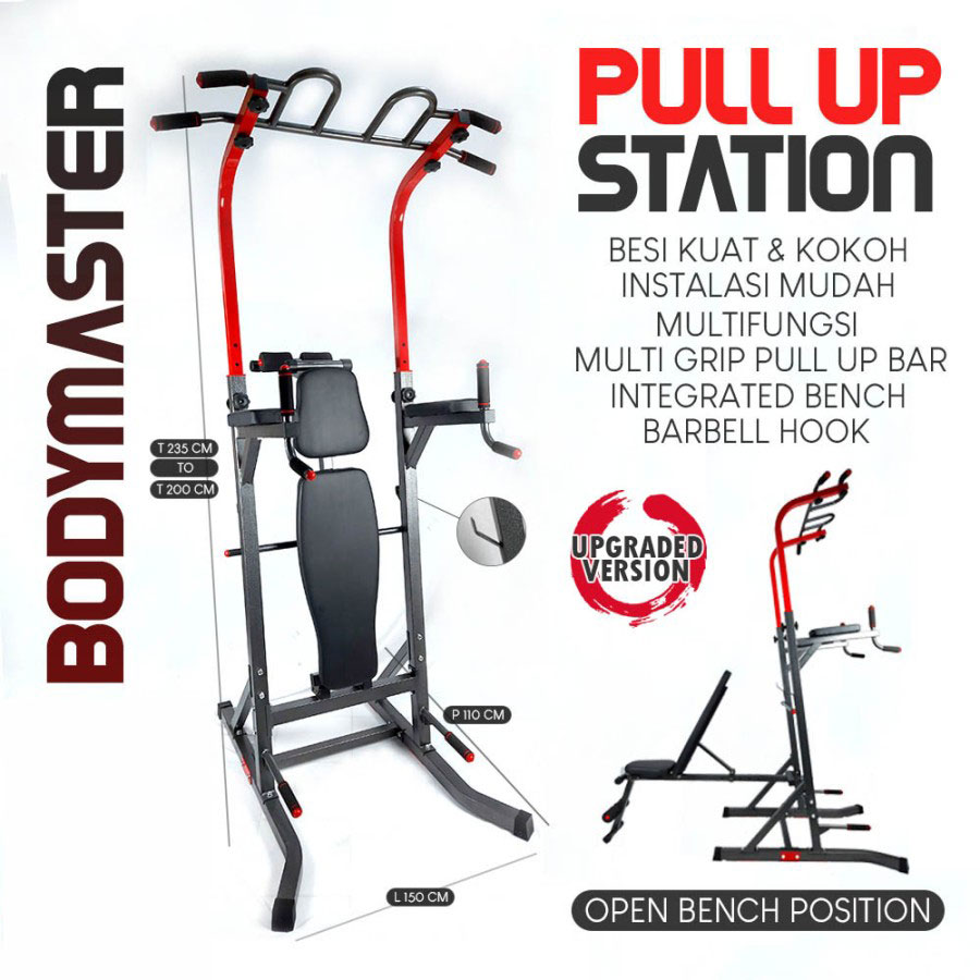 Pull Up Station + Bench, Pull up Dipping Bar Press