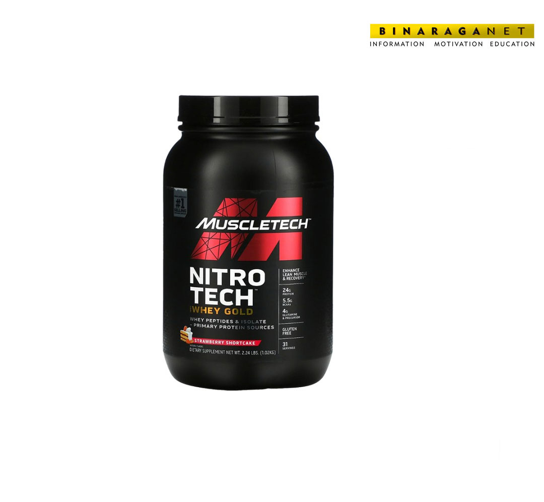 Nitrotech Whey Gold 2.2Lbs Strawberry